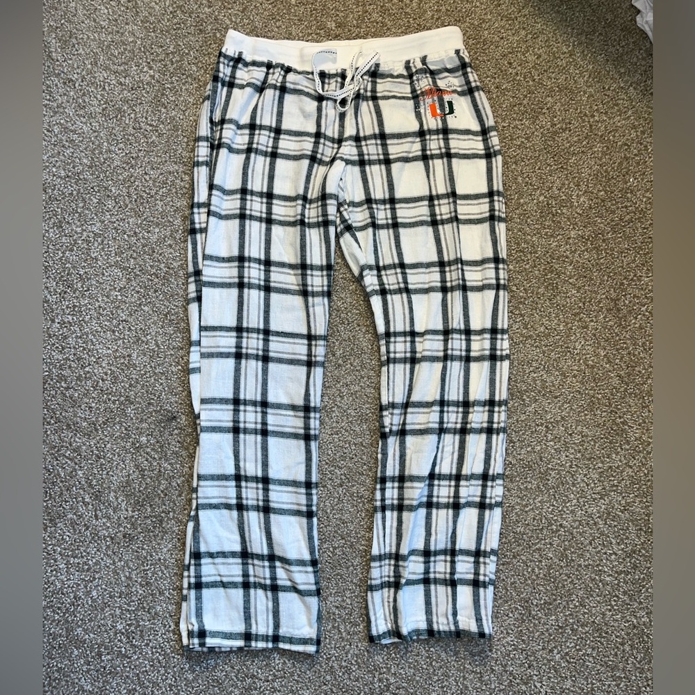 Sideline apparel - y2k U-Miami flannel style rhinestoned sleep/lounge pants